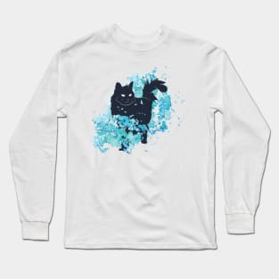 Cat In Flowers Long Sleeve T-Shirt